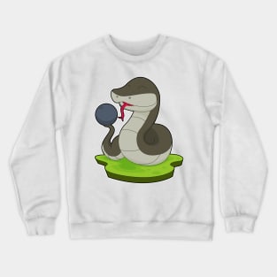 Snake Bowling Bowling ball Crewneck Sweatshirt